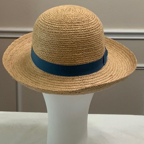 Tilley REBECCA R2 Raffia hat-Natural/Blue - Picture 6 of 13